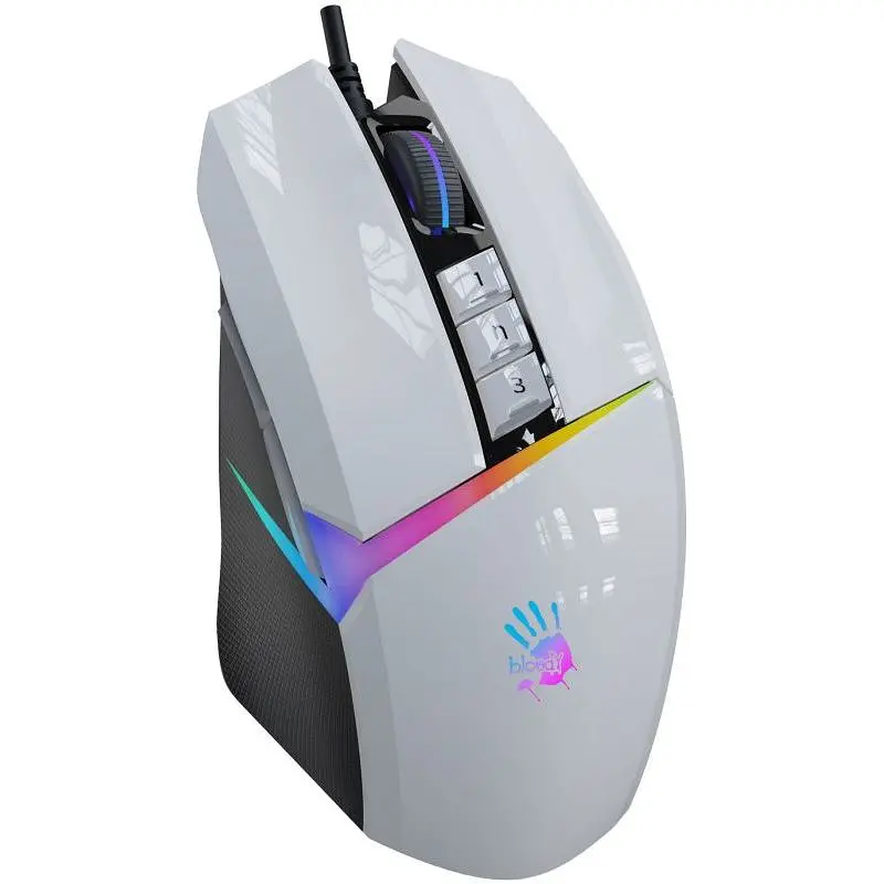 Миша ігрова A4Tech W60 Max Bloody Panda White - фото 3