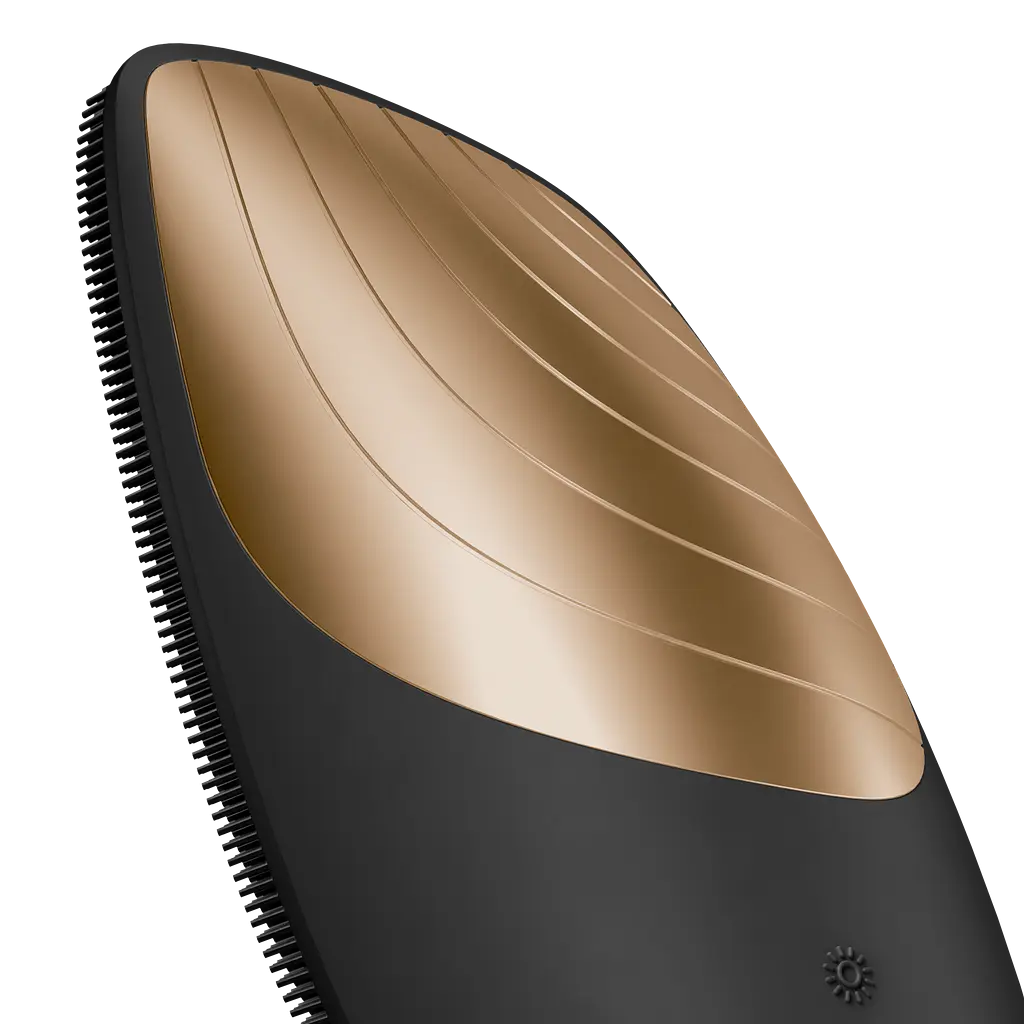 Електронна звукова термощітка для обличчя GESKE Sonic Thermo Facial Brush 6 в 1 сіра - фото 4