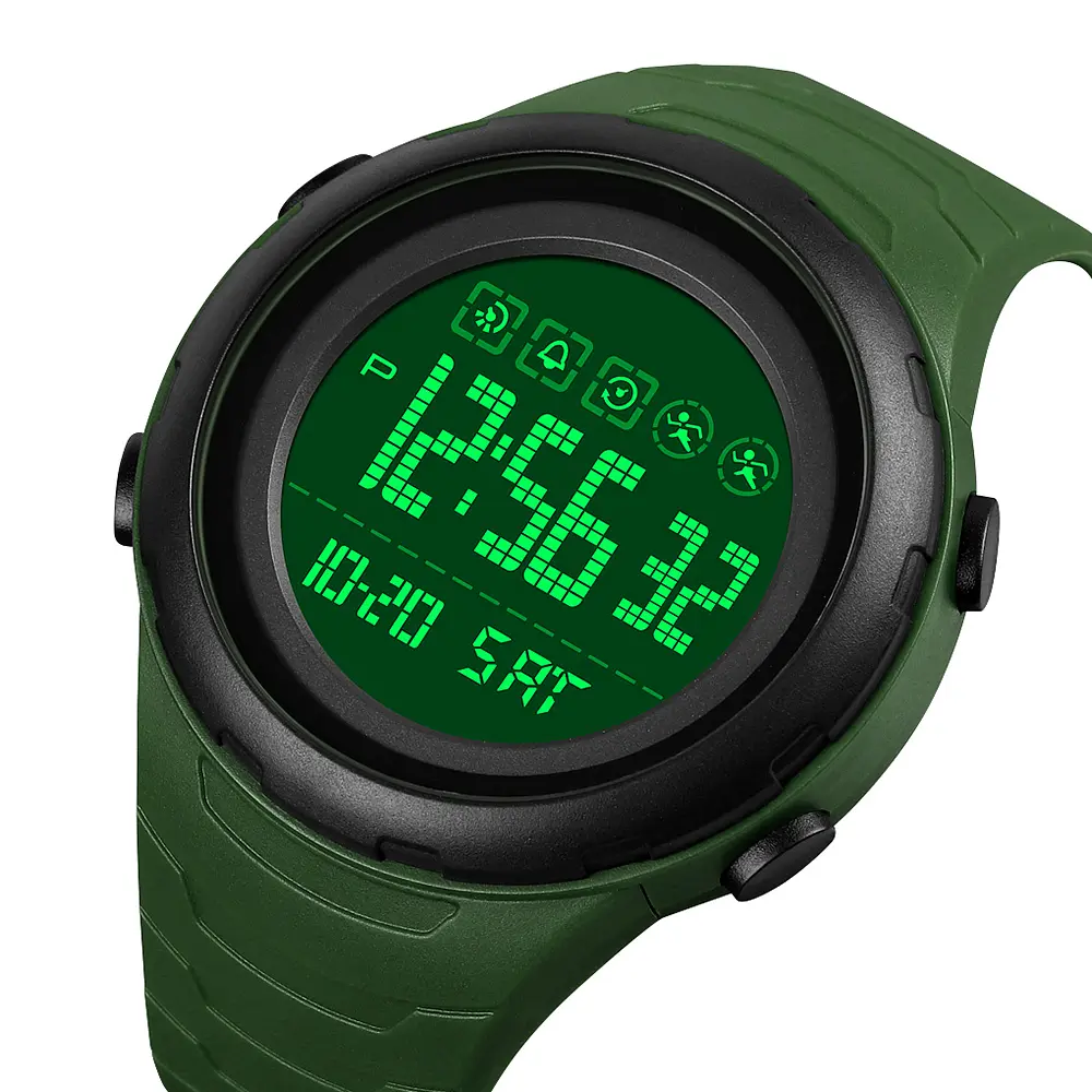 Чоловічий наручний годинник 1674AGBK Army Green-black Skmei acs0030631 - фото 3