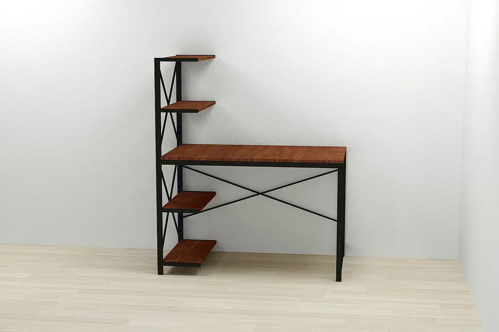 Компьютерный стол Ferrum-decor Джек 75x140x70 Черный ДСП Венге (FRD-105331) - фото 2