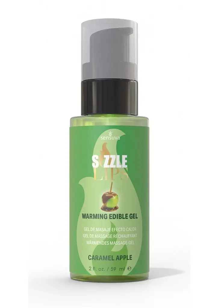 Зігріваючий масажний гель Sensuva - Sizzle Lips Caramel Apple (59 мл) Sensuva SO9827 97609