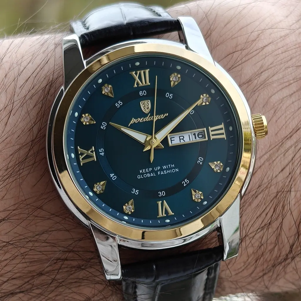 Годинник Poedagar Unique Men Leather Deluxe, 2 ремешка - фото 8