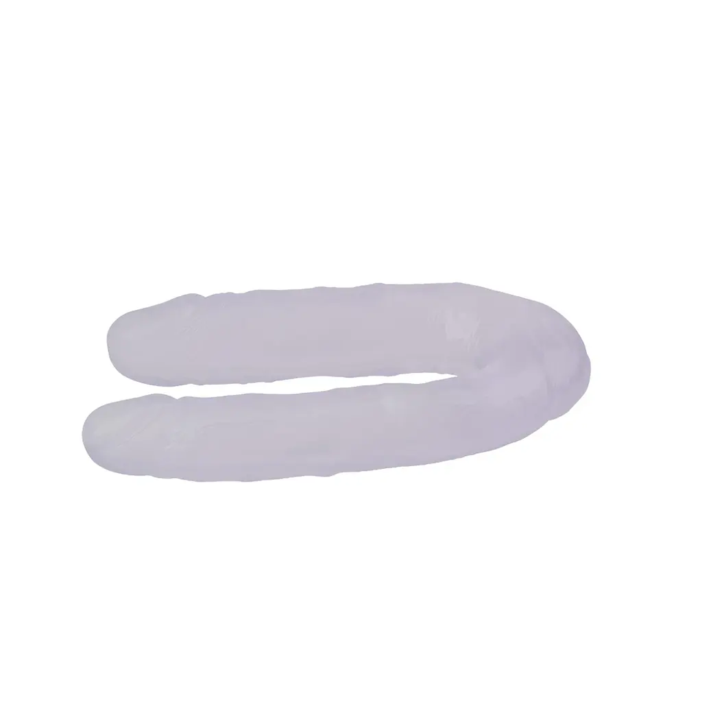 Двухсторонний фаллоимитатор Hi-Rubber Born To Create Pleasure 13 Inch 34 см прозрачный - фото 3
