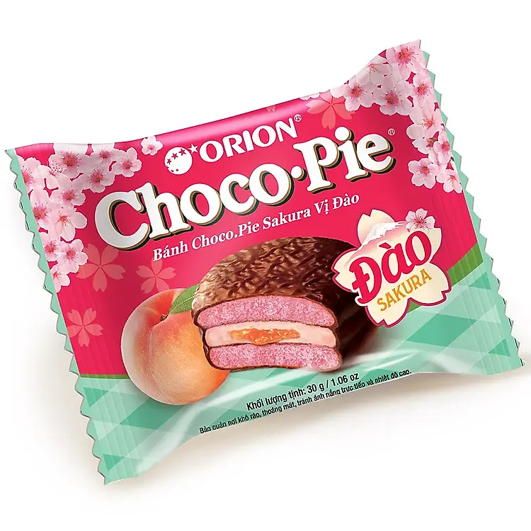 Тістечка Orion Chocopie Sakura Peach Cake 360 г - фото 2