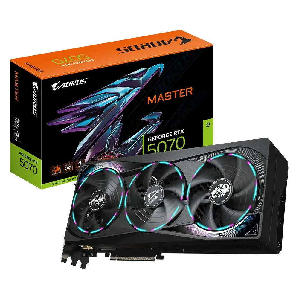 Видеокарта Gigabyte AORUS GeForce RTX 5070 MASTER 12G (GV-N5070AORUS M-12GD) - фото 2