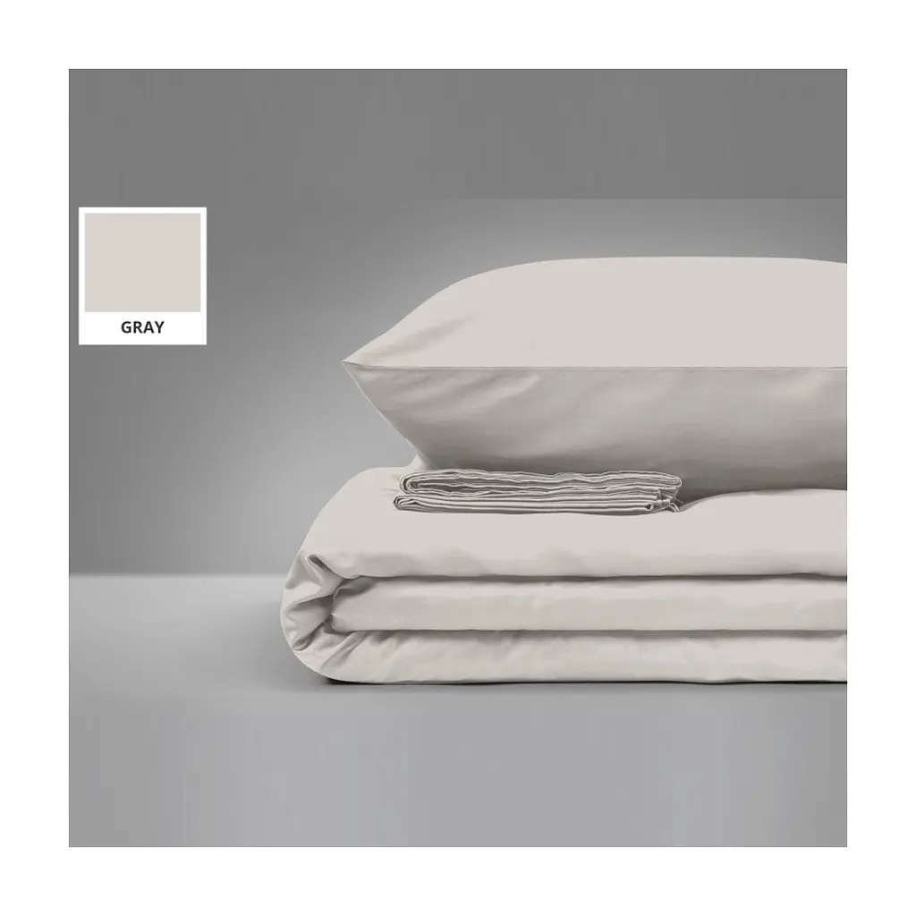 Постільна білизна MirSon Бязь Premium Light Gray 160х220 (2200001476318)