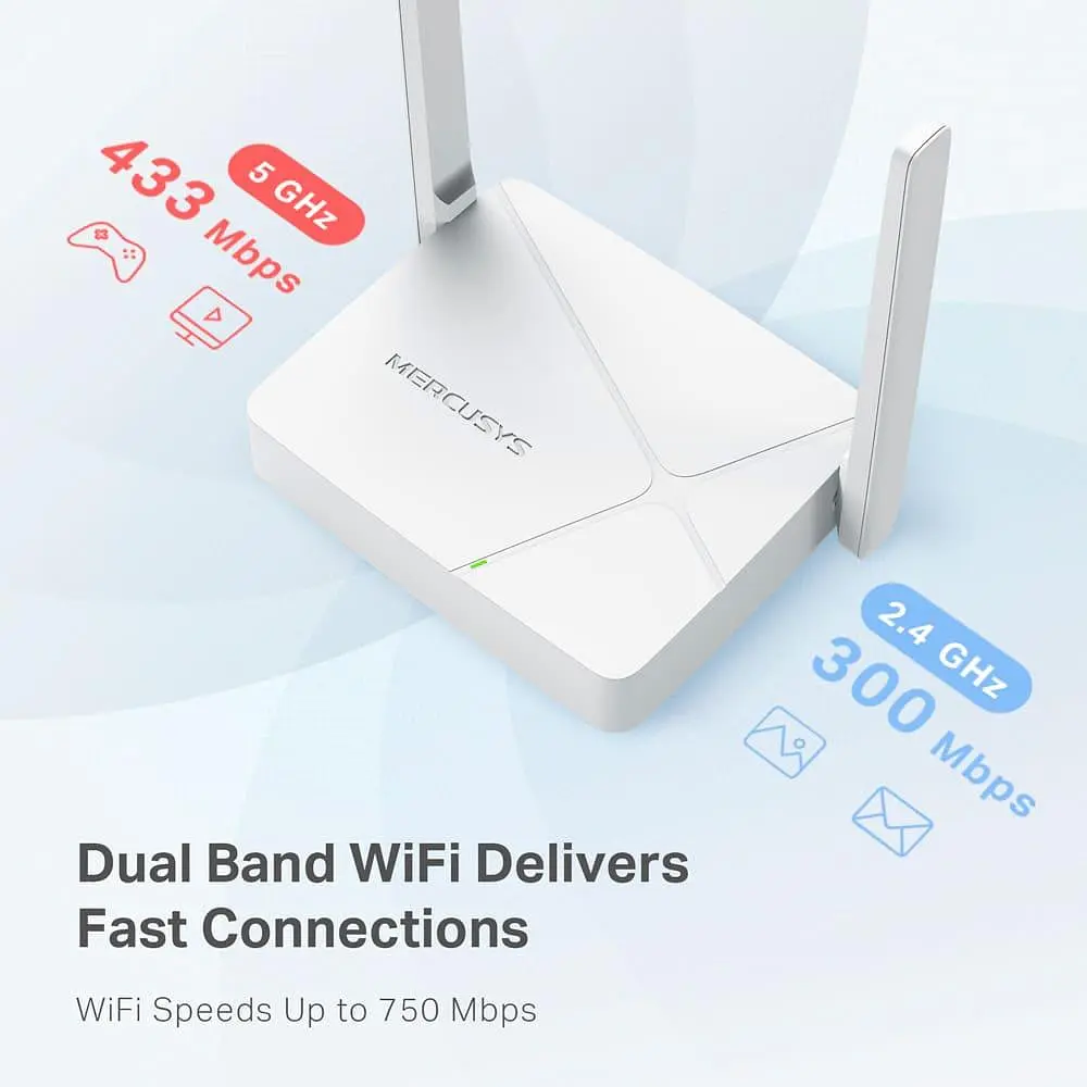 Роутер Mercusys MR20 AC750, 2xFE LAN, 1xFE WAN (MR20) - фото 7