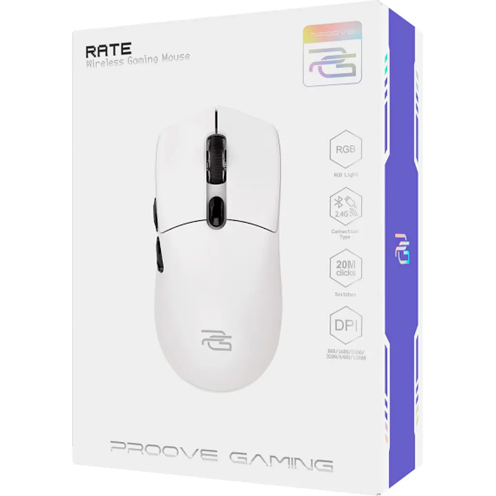 Миша Proove Gaming Rate White [CMRTWR003001] [113938] - фото 4