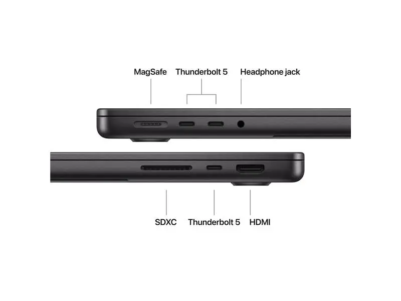Ноутбук Apple MacBook Pro 14 2026 M5 Pro/15CPU/16GPU/48GB/1TB Space Black (Z1ML00024, Z1ML001TJ) - фото 11