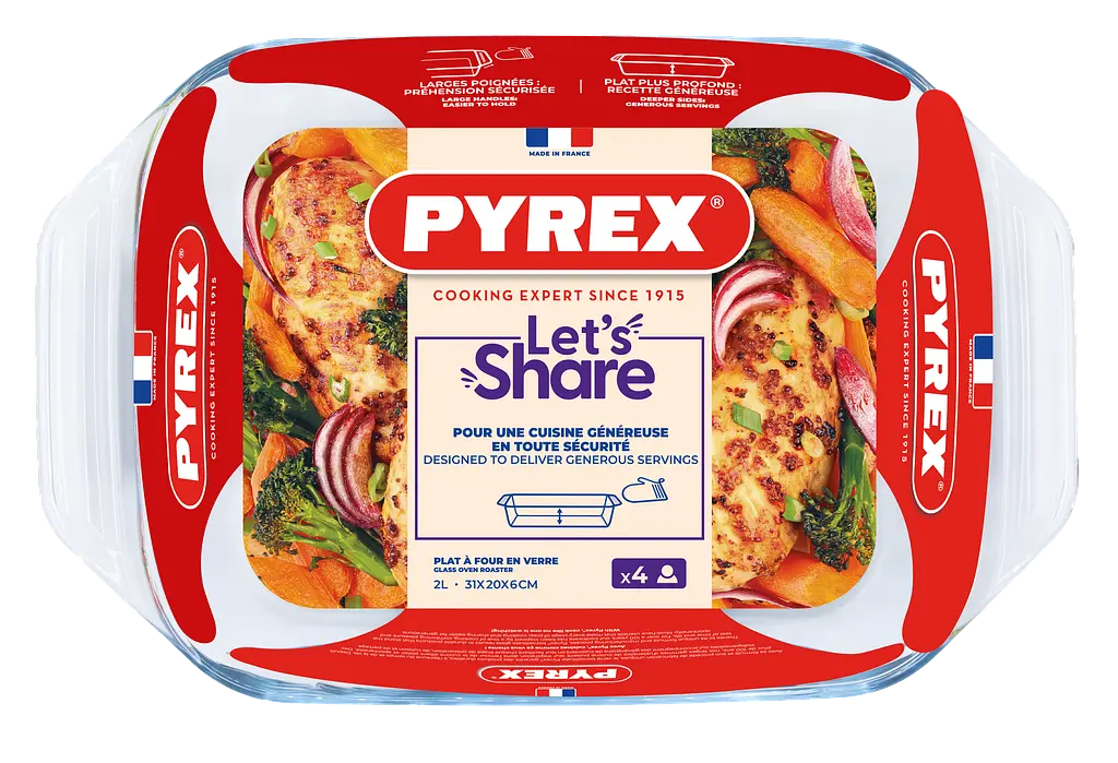 Форма для запікання Pyrex, 31х20х6 см (2 л) (7092335) - фото 3