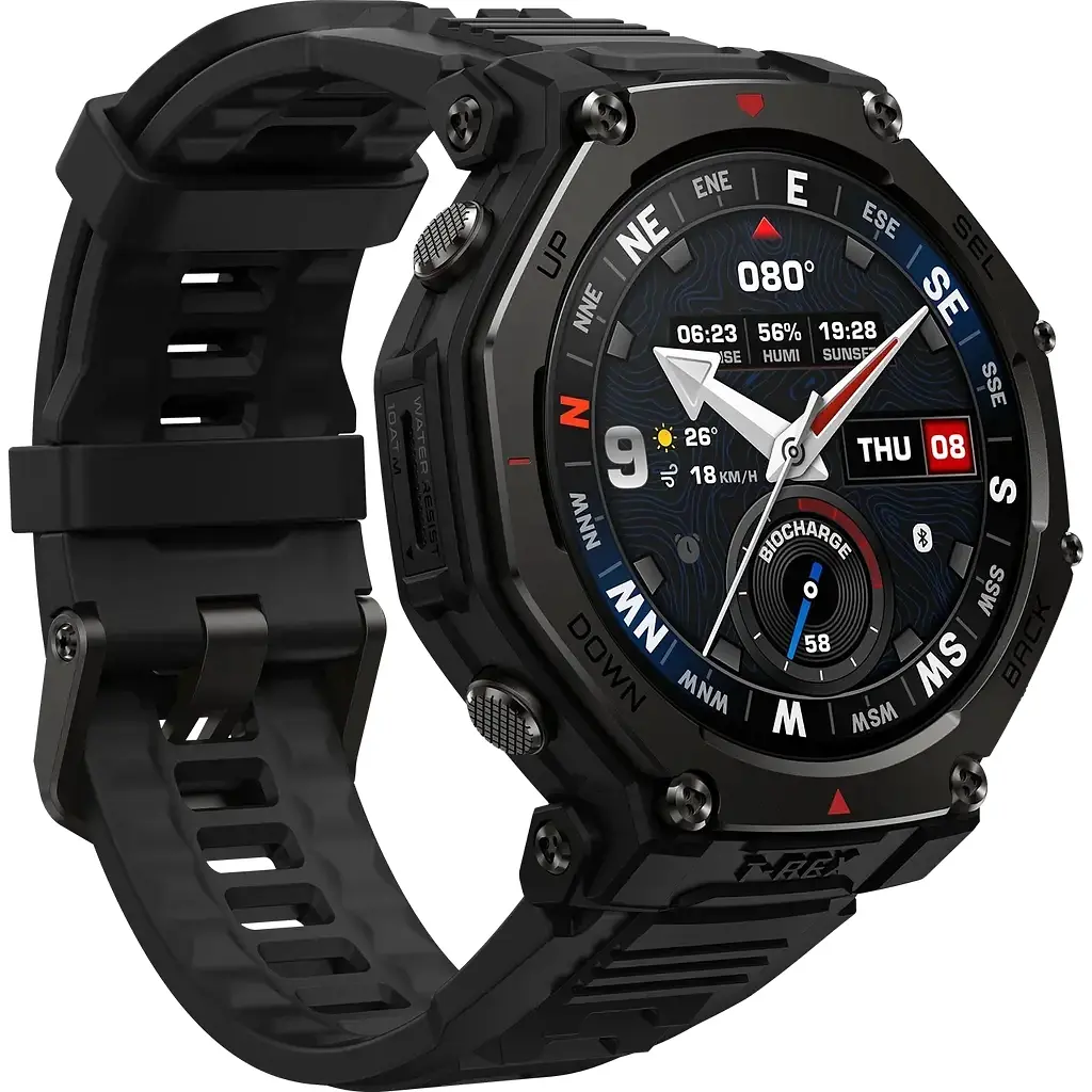 Смарт-годинник Amazfit T-Rex 3 Pro 48mm W2444OV1N Tactical Black (1170956) - фото 3