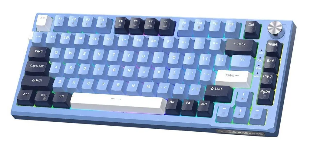 Клавіатура MageGee SKY 81 RGB Blue Whale Switch (6971969727922) Prussian Blue (G-000003953) - фото 2
