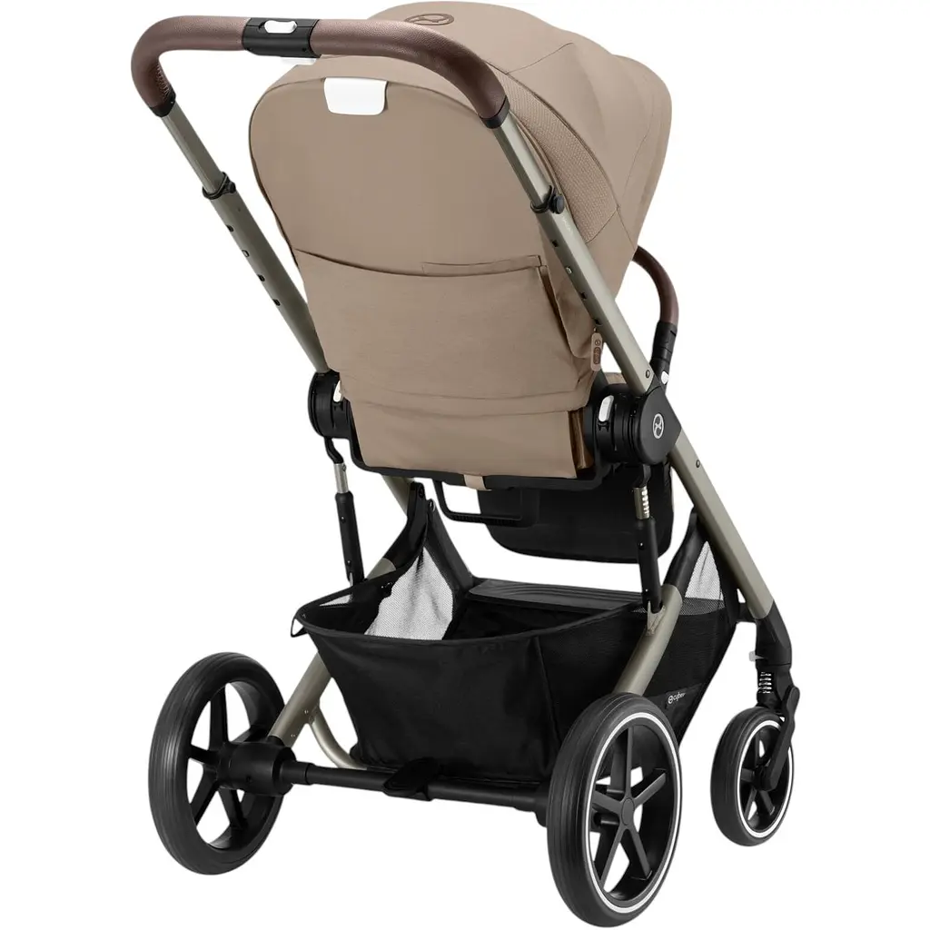 Коляска Cybex Balios S Lux TPE Almond Beige з бампером бежева (522005233) - фото 2