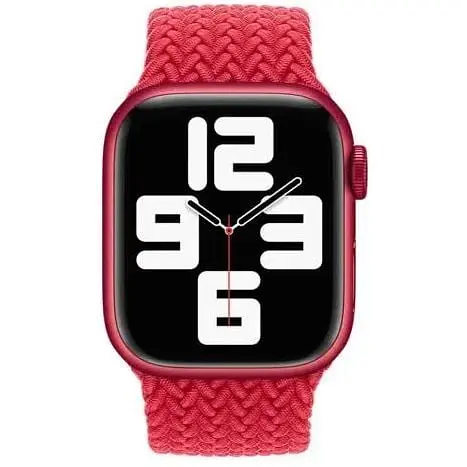 Ремешок CasePro Braided Solo Loop Red Size S для Apple Watch 42mm/41mm/40mm/38mm - фото 2