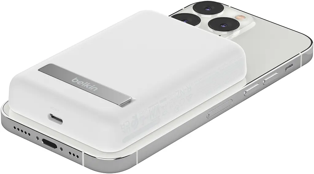 Belkin Акумулятор портативний літій-іонний Power Bank 5000мА·год, MagSafe Wireless, білий - фото 4