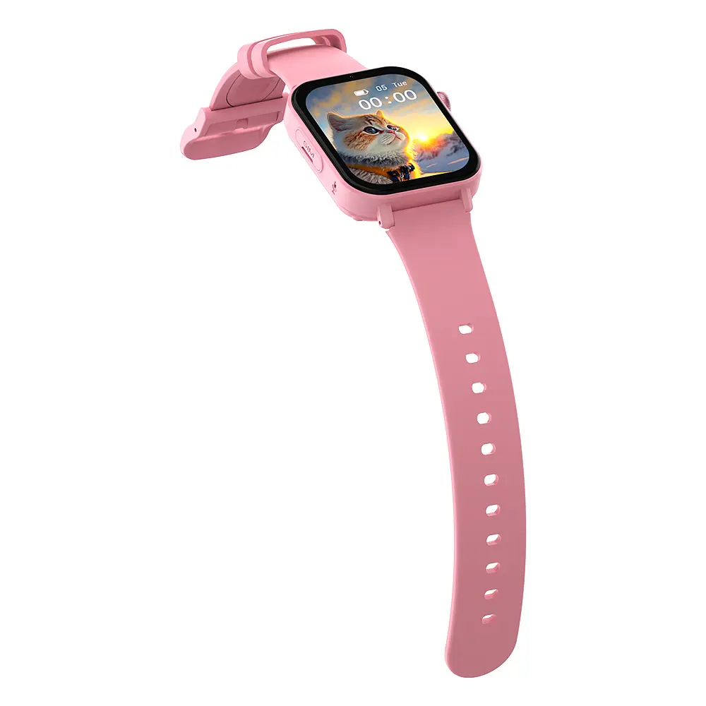 Смарт часы-телефон детские Wonlex KT36 Original с видеозвонком WI-FI GPS SIM-карта Pink (18347) - фото 2