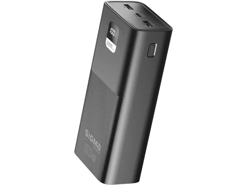 Зовнішній акумулятор (Power Bank) Sigma mobile X-power 30000mAh Black (SI30A6QLX) - фото 2