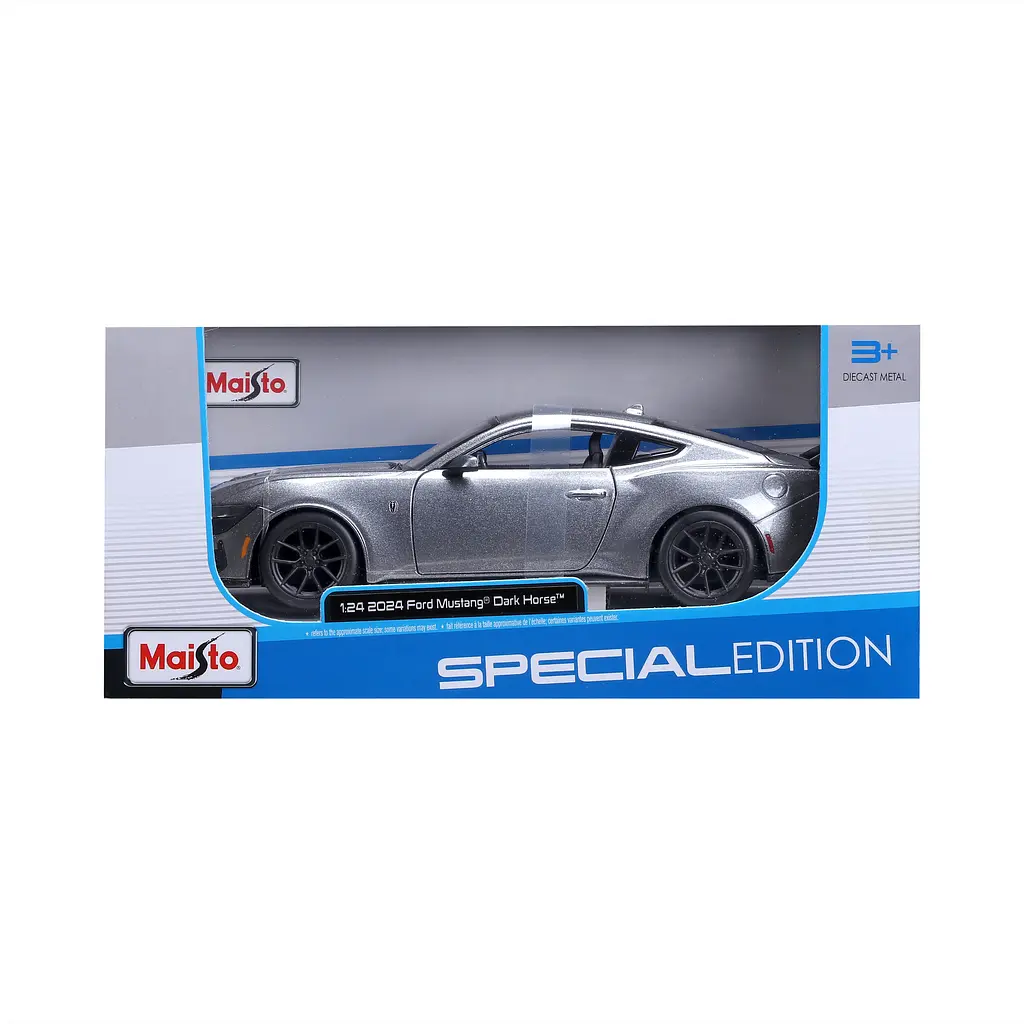 Машинка іграшкова Maisto 2024 Ford Mustang Darkhorse, масштаб 1:24 (32925 met.grey) - фото 8