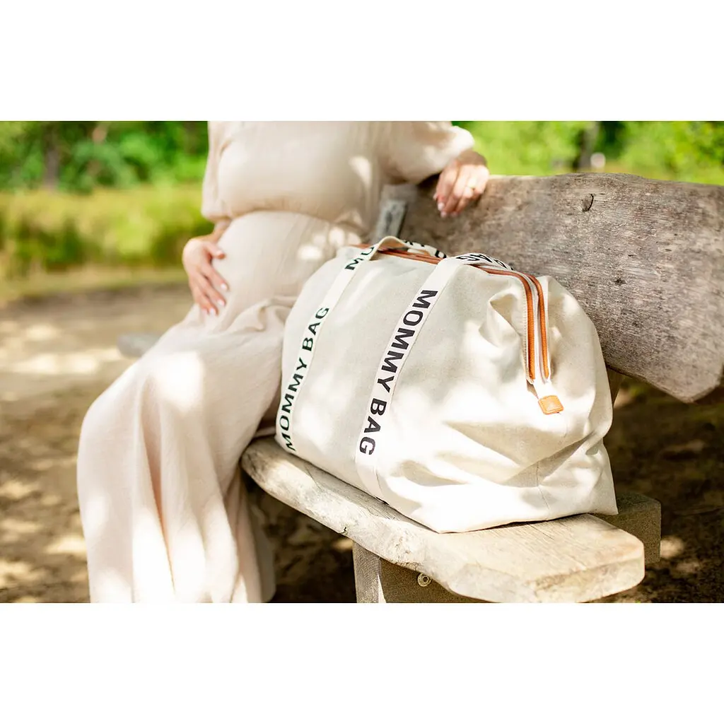 Сумка Childhome Mommy bag Signature - Canvas White, біла (CWMBBSCOW) - фото 15