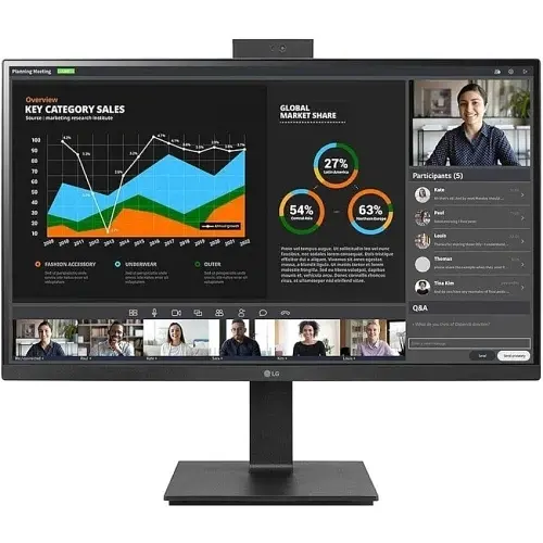 Монітор LG 27" 27BA65QB-B, Black, IPS, 2560x1440 (16:9), 5 мс, 100 Гц, 350 кд/м², 1000:1 teh0033297