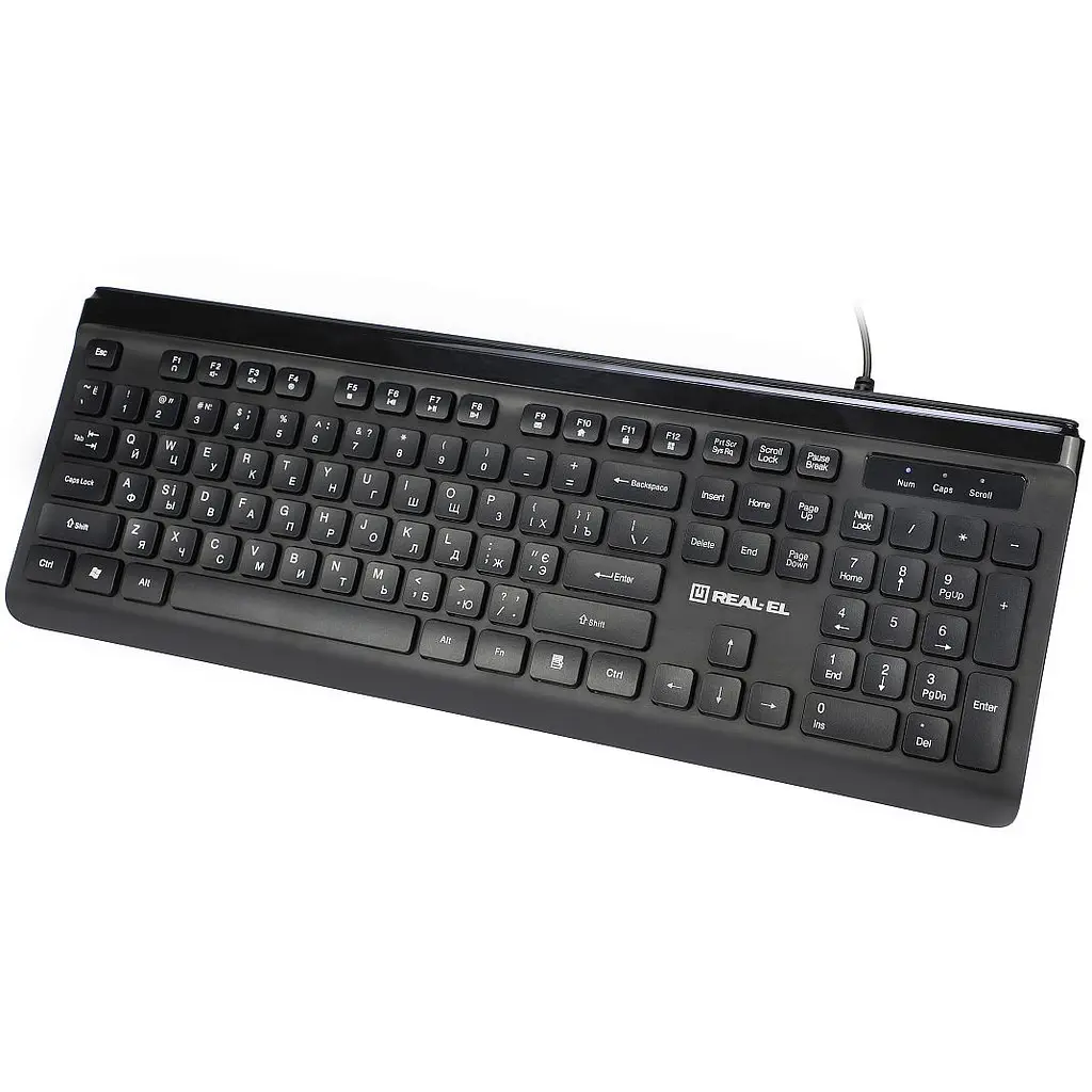 Клавиатура REAL-EL Comfort 7085 Black USB - фото 3