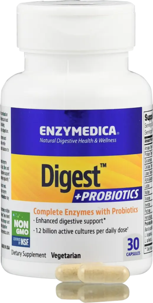 Ферменты с пробиотиками Enzymedica Digest+Probiotics 30 капсул - фото 4