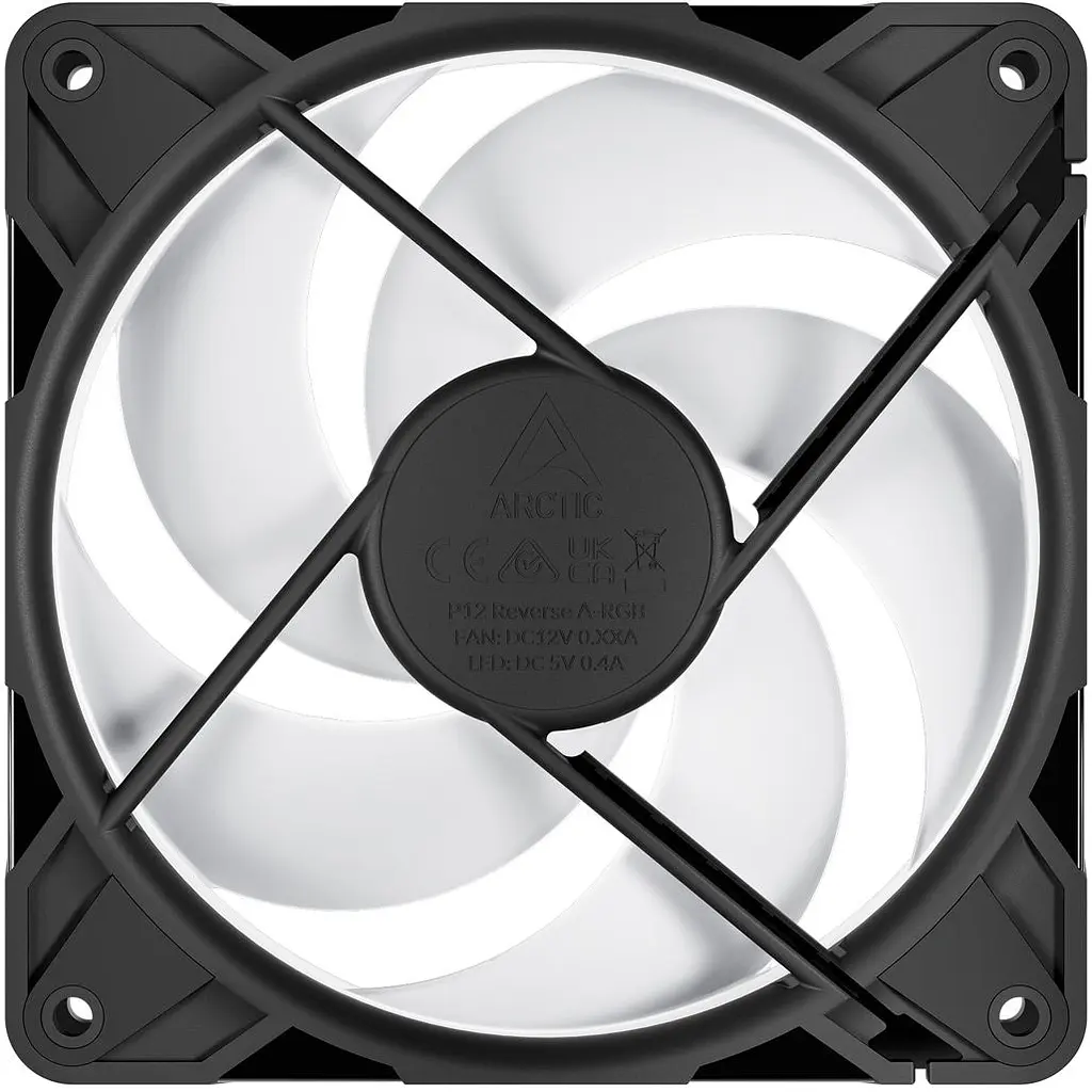 Комплект корпусних вентиляторів Arctic P12 Pro Reverse A-RGB 3-Pack Black (ACFAN00333A) [176004] - фото 5