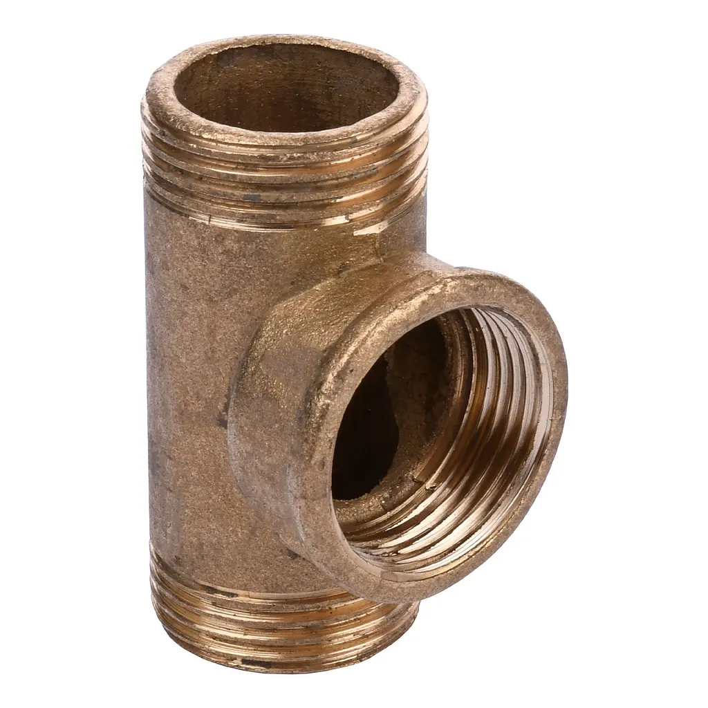 Трійник латунний 3/4″ЗР х 3/4″ВР х 3/4″ЗР ливарний 658Б 000016589