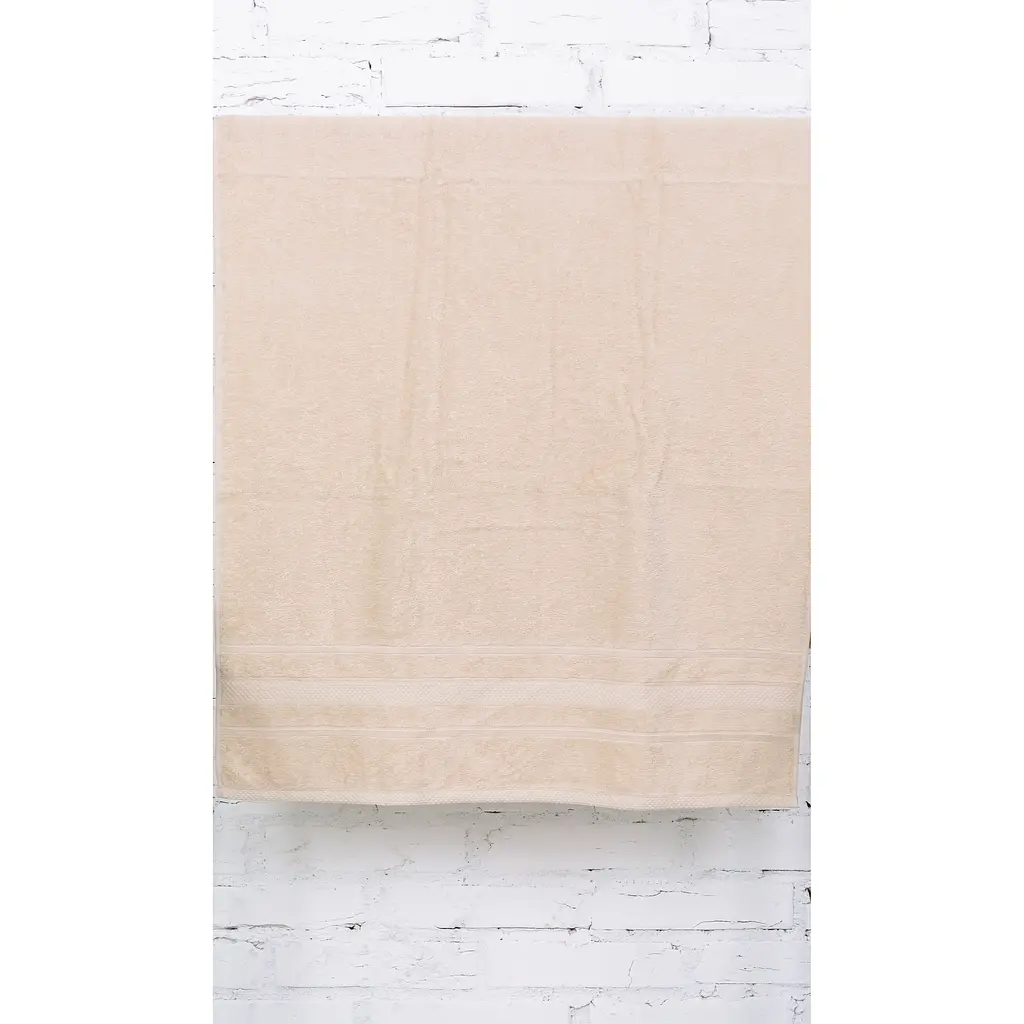 Банний рушник №5014 SoftNess Beige, 150х100 см (2200003181326) - фото 2