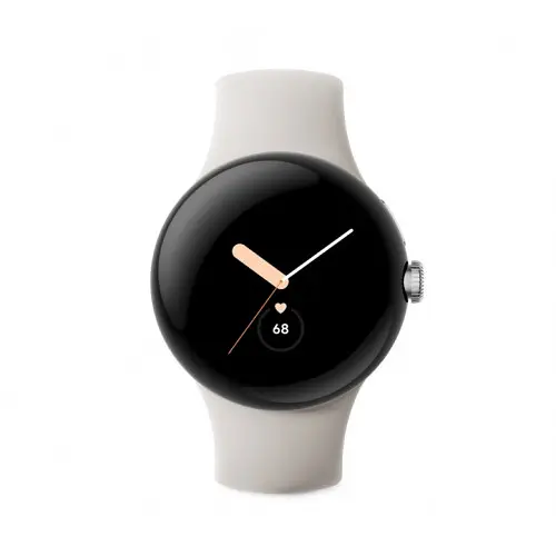 Смарт-годинник Google Pixel Watch LTE Polished Silver Case/Chalk Active Band - фото 2