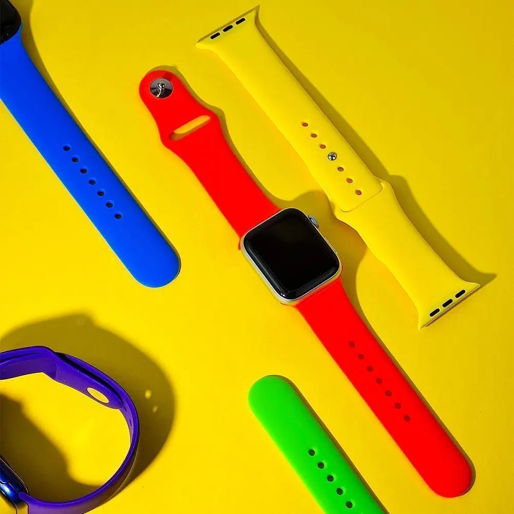Ремінець Apple Watch Sport Band 38/40/41/42 mm 10 series (S/M & M/L) 3pcs в асортименті - фото 7