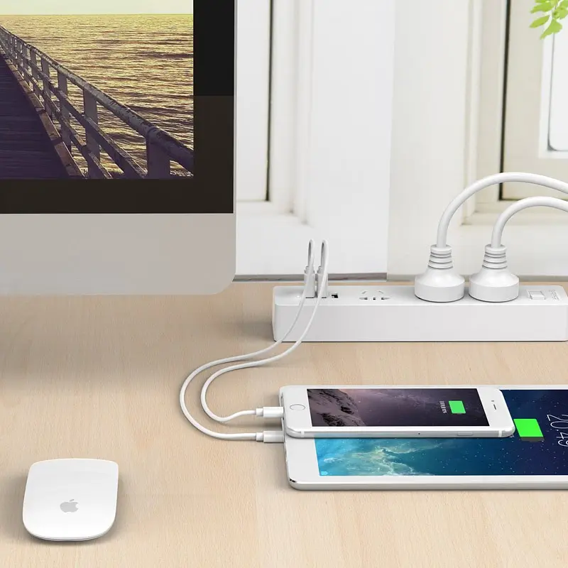 Продовжувач Orico Power Strip Orico-XCS-3A3U (3 х розетки 3 х USB) білий 1.5 м - фото 5
