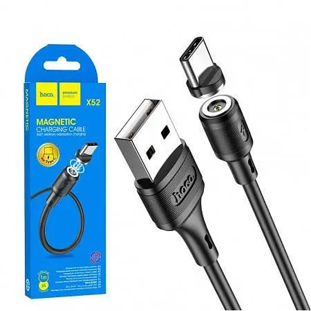 Кабель USB Hoco X52 Sereno Magnetic type-C магнітний чорний