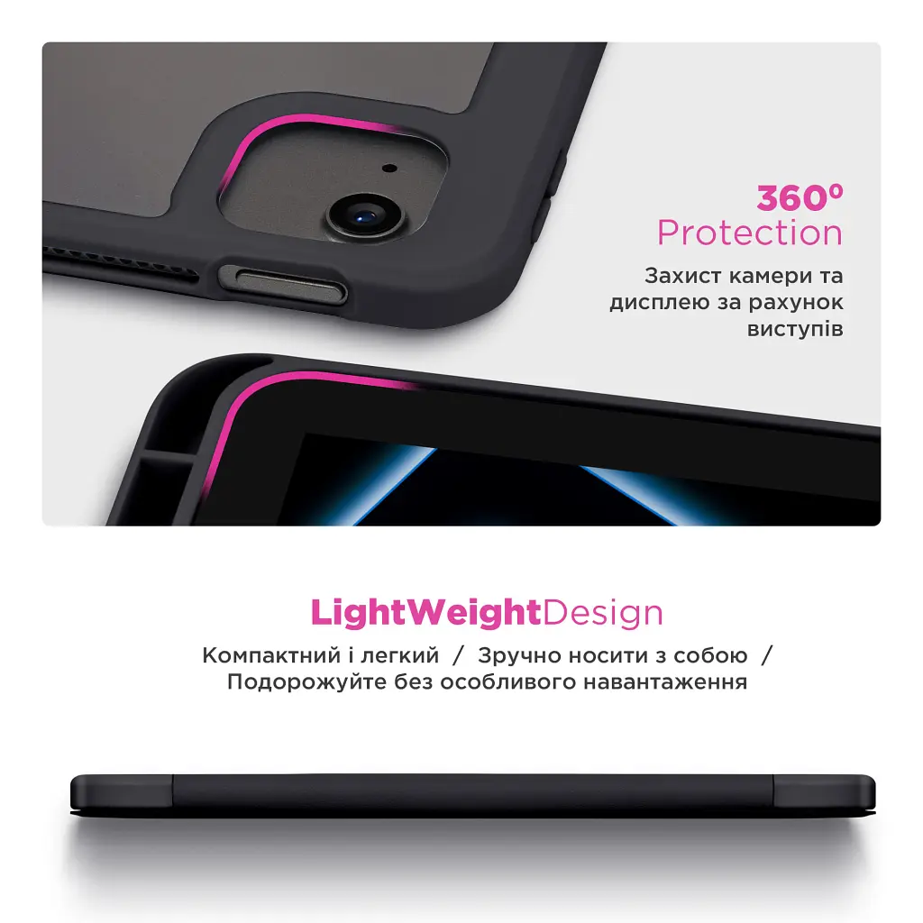 Чохол до планшета Armorstandart Y-Type PEN Samsung Galaxy Tab S9 / S9 FE / S10 FE Black (ARM85518) - фото 6