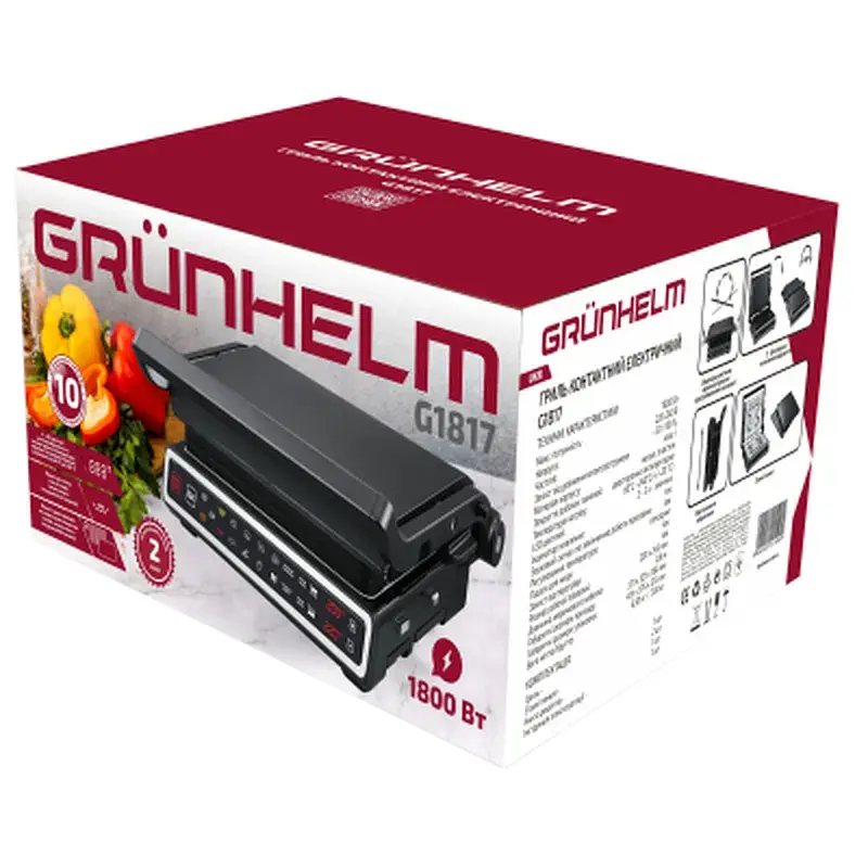 Електрогриль Grunhelm G1817 - фото 9