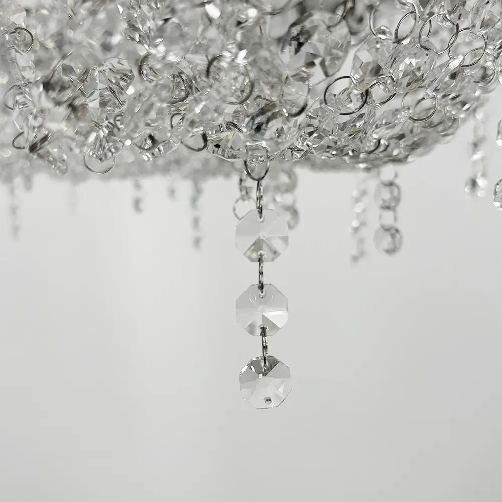 Роскошная хрустальная люстра в 2-х размерах Line.F Диаметр 80см - фото 7