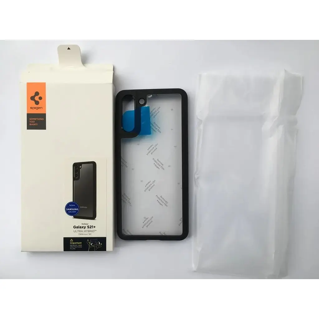 Оригінальний чохол Spigen Ultra Hybrid для Samsung Galaxy S21 Plus (6.7") Matte Black (ACS02388) - фото 5