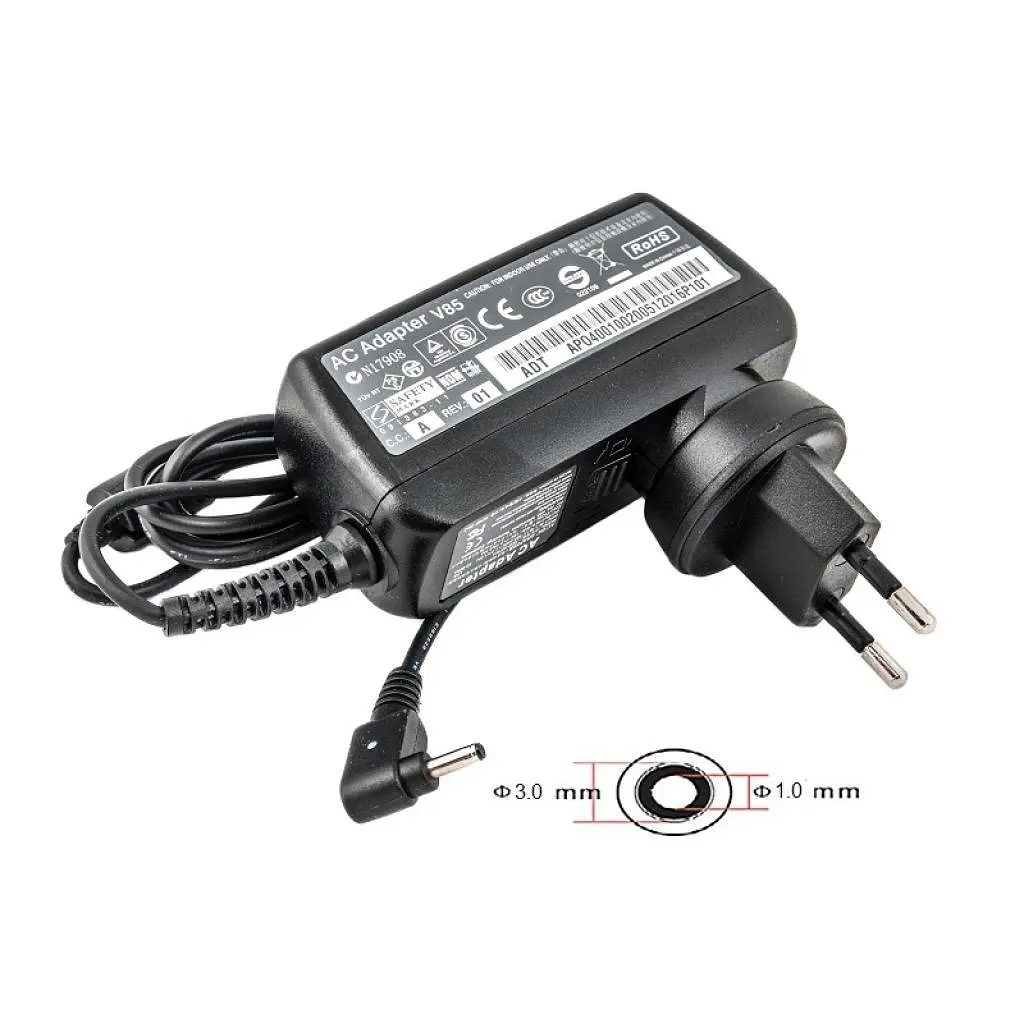 Блок живлення до планшета PowerPlant ACER 220V 18W: 12V 1.5A (3.0x1.0) (AC18A3010)