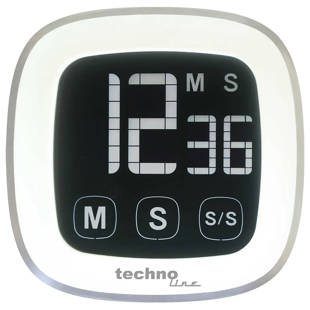Таймер кухонний Technoline KT400 Magnetic Touchscreen White білий (KT400) - фото 2