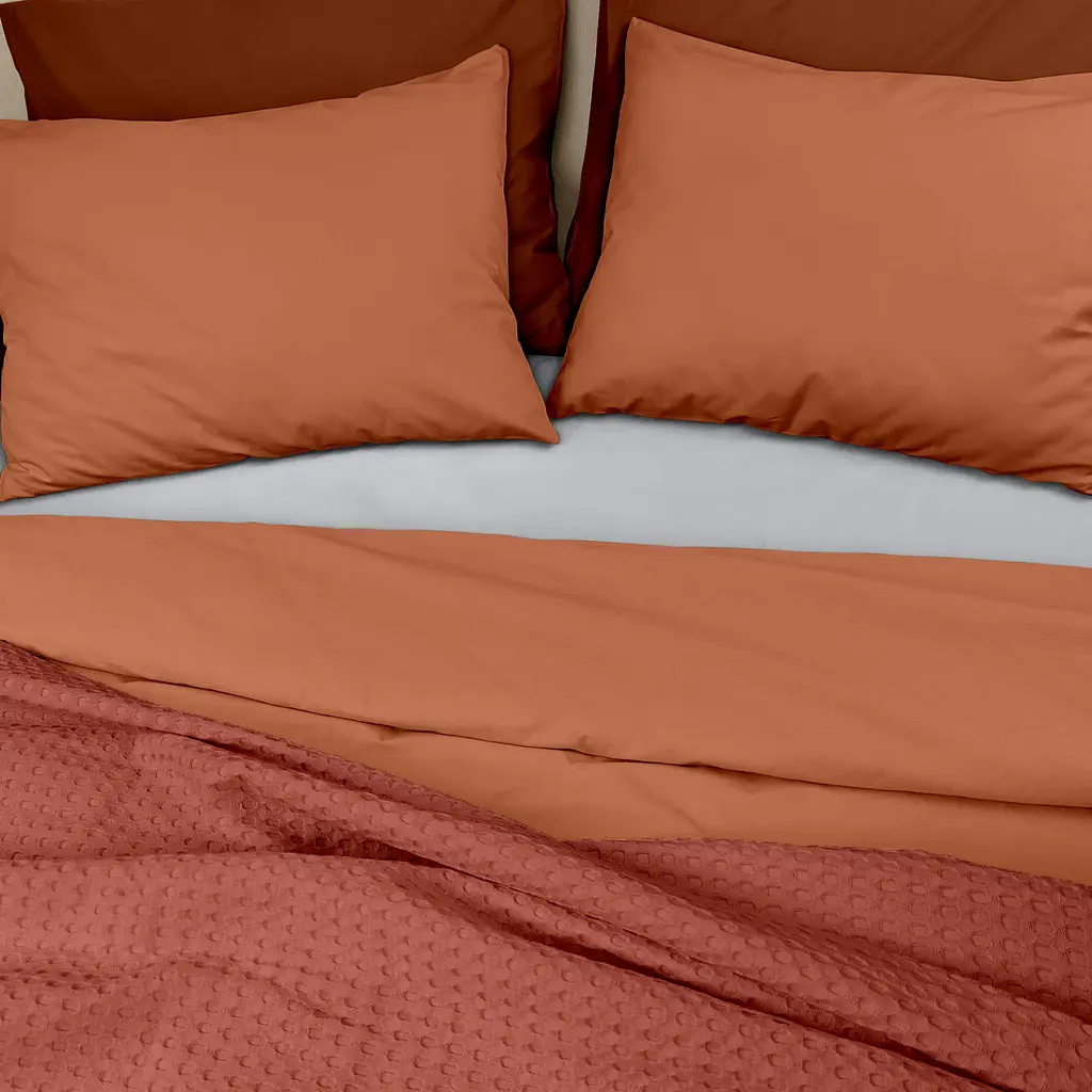 Плед покривало Cosas Rust Waffle Weave 230х240 см (Blanket_29Pust_WaffleWeave_230x240) - фото 3