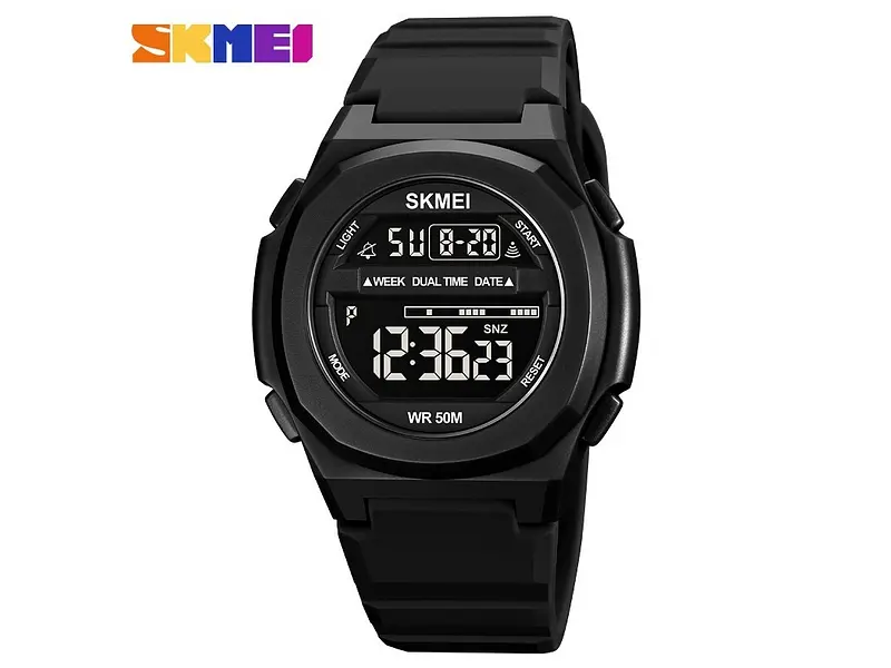 Чоловічий наручний годинник 1821BKBK All Black Skmei acs0030563 - фото 2