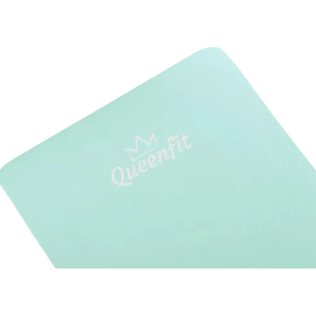 Коврик для фитнеса и йоги Queenfit NBR 1.5 см бирюзовый - фото 6