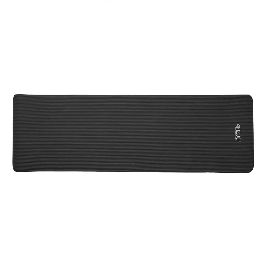 Килимок (мат) спортивний 4FIZJO NBR 1 см для йоги та фітнесу Black 4FJ0015 (P-5907222931462) - фото 2