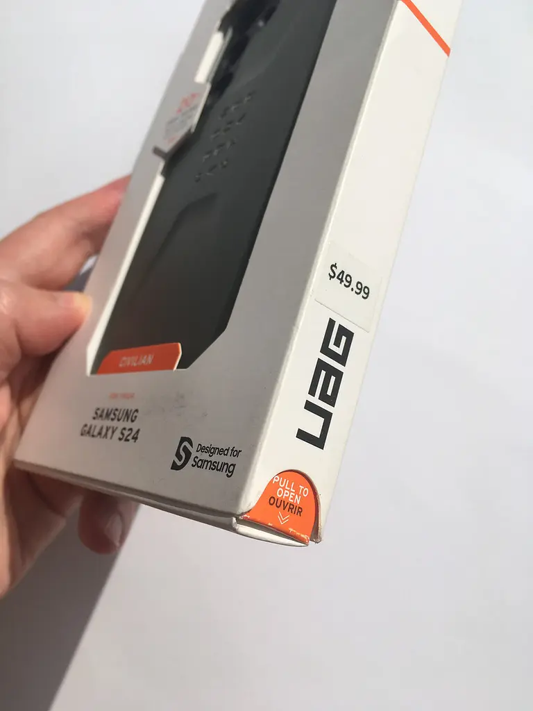 Оригінальний протиударний чохол для Samsung Galaxy S24 (S921) UAG Civilian Olive 214437117272 - фото 3