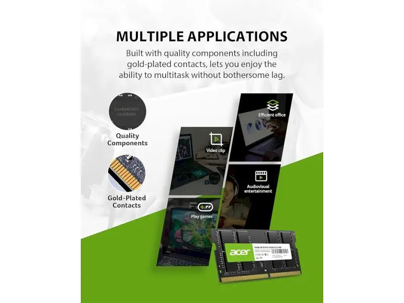 Пам'ять для ноутбуків Acer 16 GB SO-DIMM DDR4 3200 MHz SD100 (BL.9BWWA.213) - фото 7