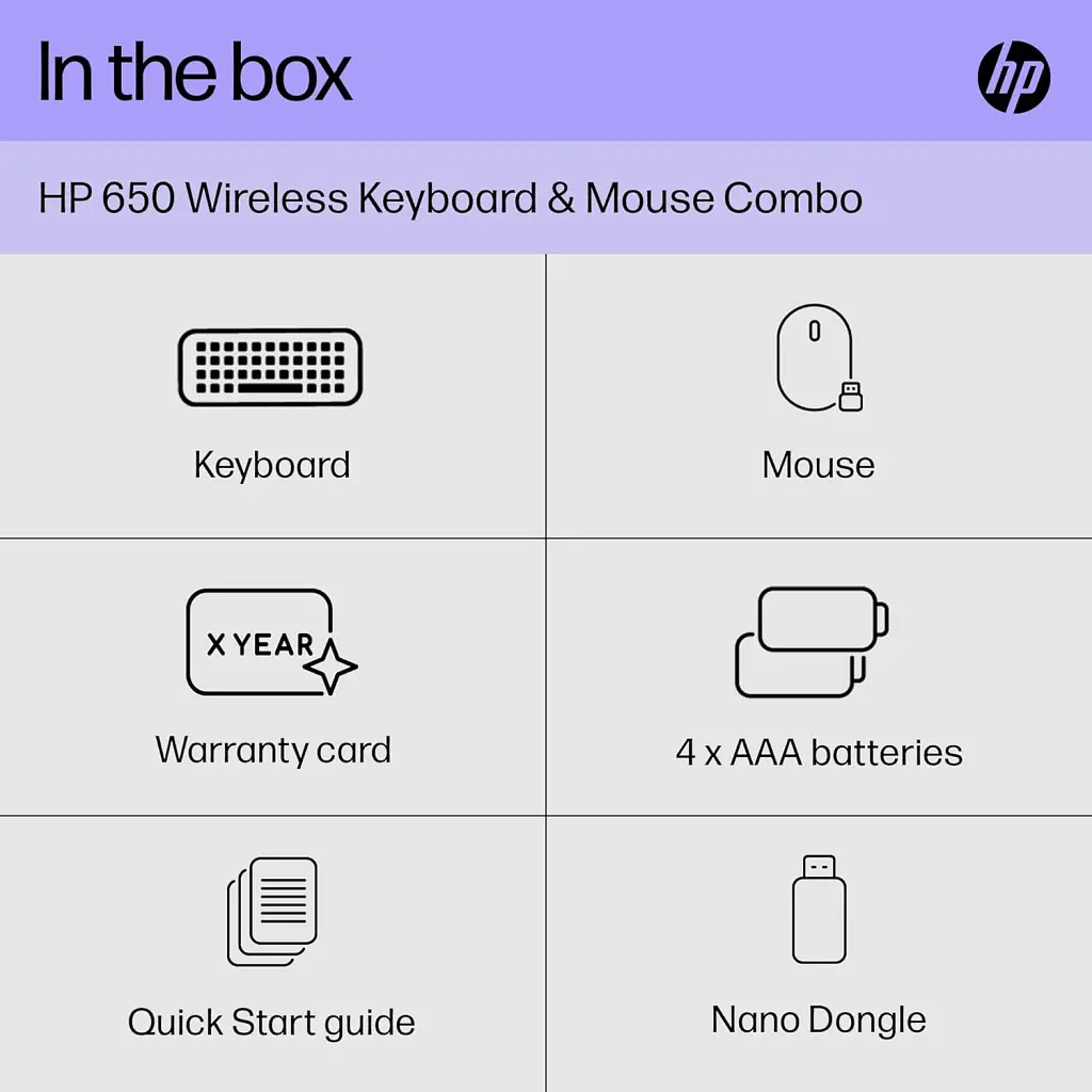 Комплект HP 650 Wireless UA Black (4R013AA) - фото 11