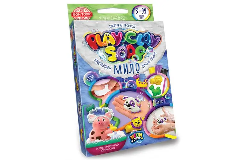 Набір для творчості PCS-02-01U,02U,03U,04U "Пластилінове Мило "PLAY CLAY SOAP" малий DANKO - фото 2