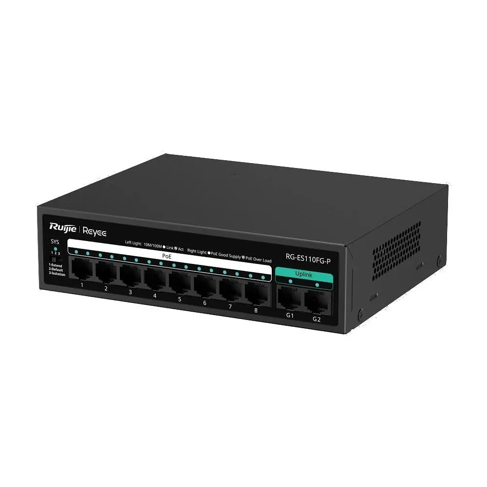 Комутатор Ruijie Reyee RG-ES110FG-P (RG-ES110FG-P) - фото 2