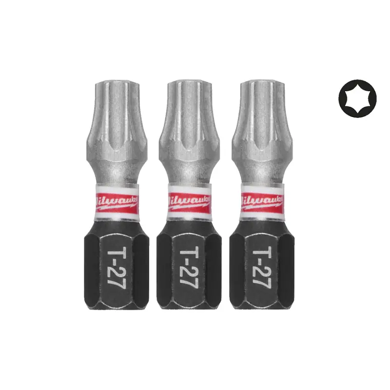 Біта SHOCKWAVE MILWAUKEE, TX27, 25мм, (3шт)