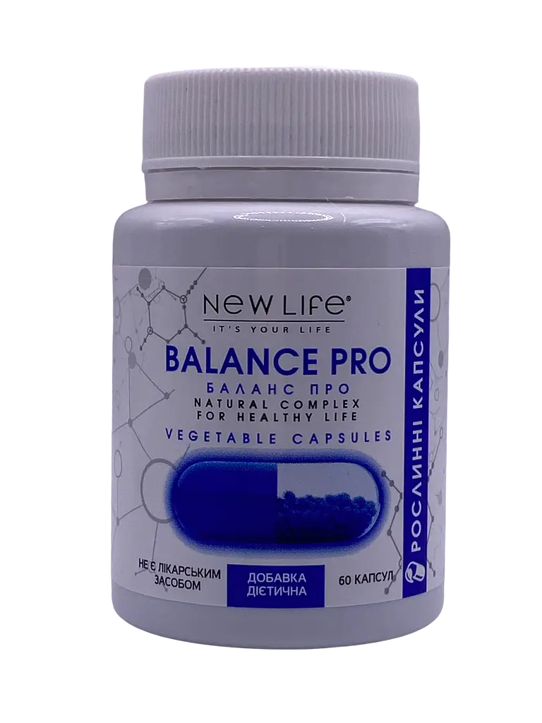 Дієтична добавка New Life Balans Pro Триптофан 60 рослинних капсул